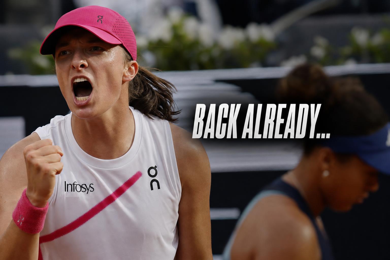 Swiatek’s Clay-Court Reset Arrives In Rome As Osaka Is Routed